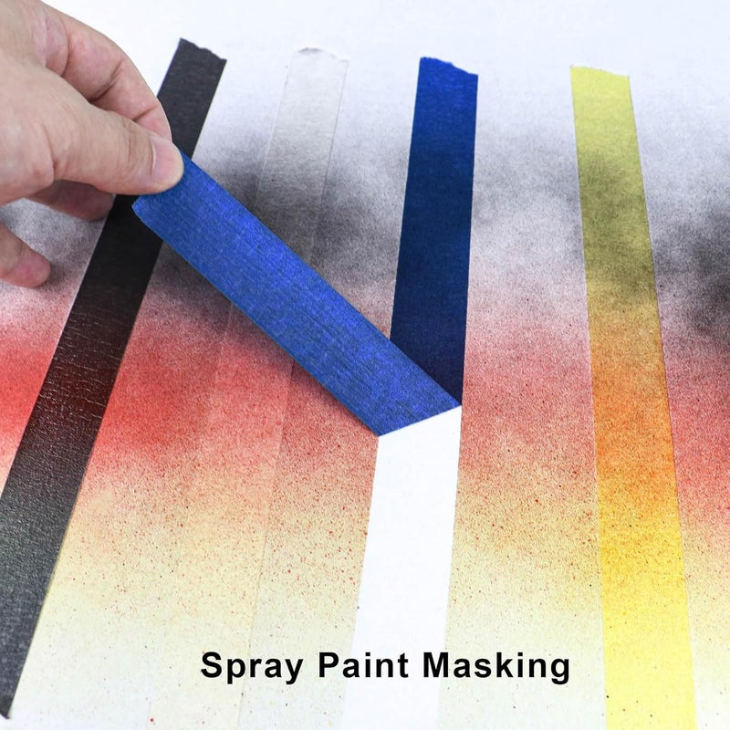 DOAY 3 Pack Blue Painters Tape - Masking Tape 1 Inch Wide - Multi-Surface, Smart Adhesion, Indoor & Outdoor - 300FT Total - Paint Tape for DIY, Labeling, Art, Car, General Purpose (#3910) - Image 4